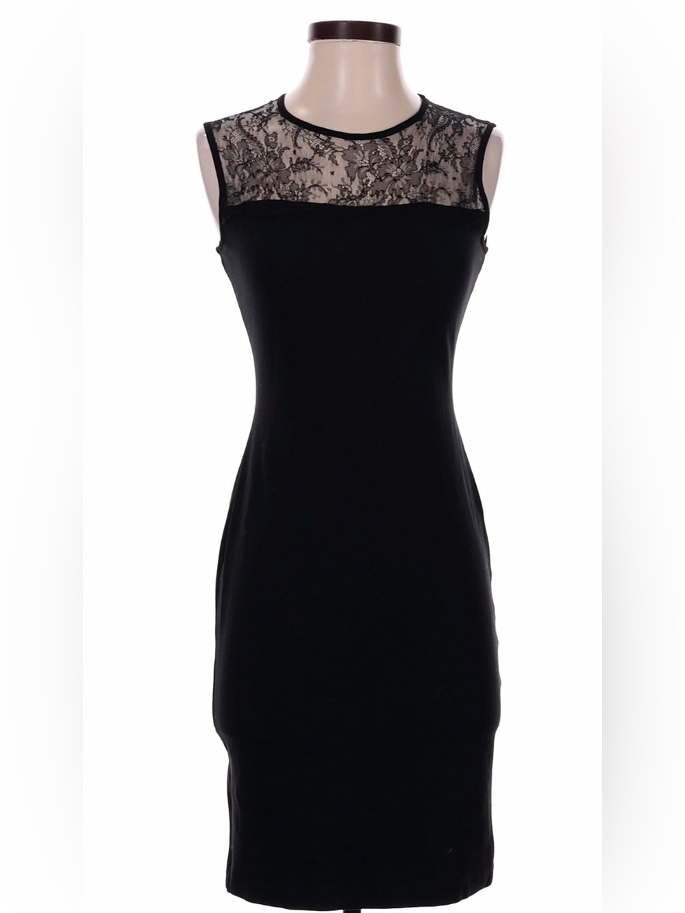 RED Valentino Elegant Black Lace Sheath Cocktail Dress